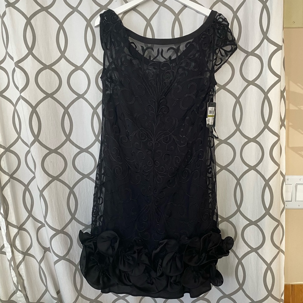 Black floral dress